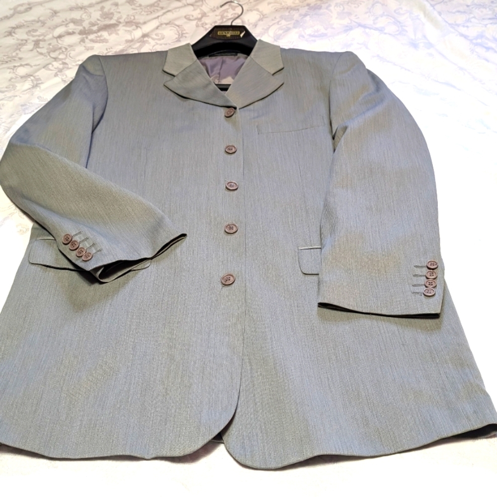 Vannetti men's 2 piece suits 44 L silver